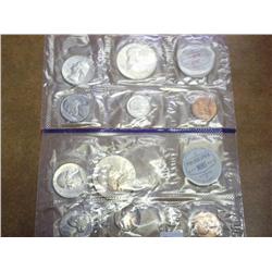 1962 US MInt UNC Silver Set P/D (No Envelope)