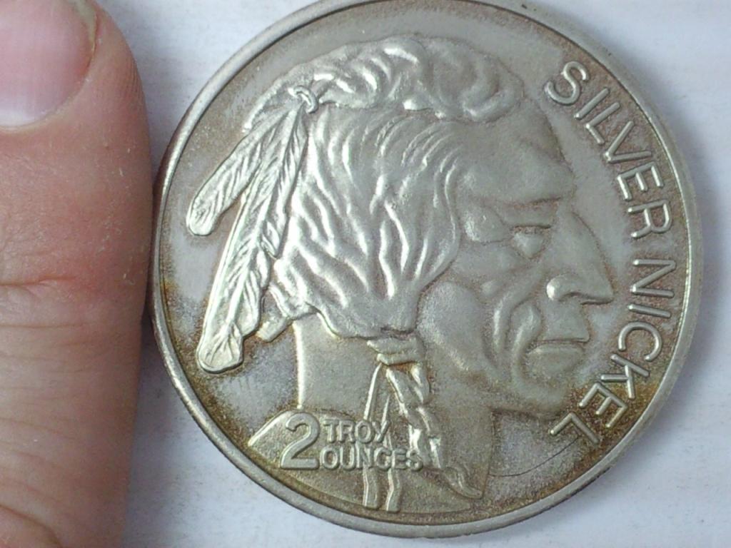 2 Troy Oz. "Big Nickel" .999 Fine Silver Round