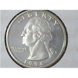 1996-S Silver Washington Quarter (Gem Proof)