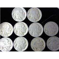 10-1920's Buffalo Nickels
