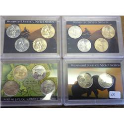 4 Westward Journey Nickel Series Sets (UNC)