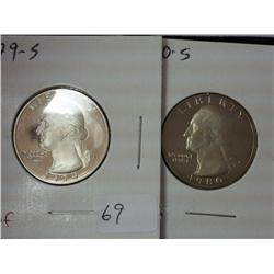 1979-S And 80-S Washington Quarters (Gem Proof)