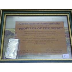 1 Oz. .999 Fine Silver Ingot "The Prospector"