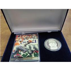 Troy Aikman/Dallas Cowboys 1 Oz. Silver Round