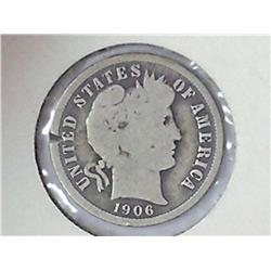 1906-O Barber Dime