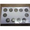 Image 2 : 1942-45 US War Time Silver Nickel Set (11 Coins)