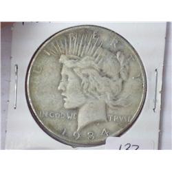 1934-D Peace Silver Dollar