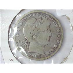 1905-S Barber Half Dollar (VG)