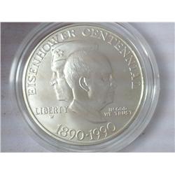1980 Eisenhower Centennial UNC Silver Dollar