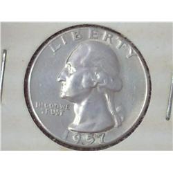 1957 Washington Silver Quarter (UNC)