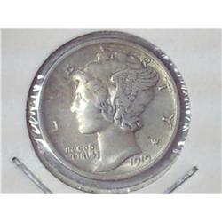 1919 Mercury Dime