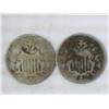 Image 1 : 2-1867 Shield Nickels