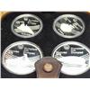 Image 1 : 1976 Canadian Olympic 4 Coin Set (Proof) Wood Box