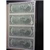 Image 2 : Uncut Sheet Of 4-2003-A Two Dollar FRN's
