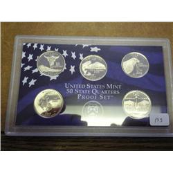 2007 US 50 State Quarters Proof Set (No Box)