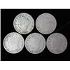 Image 1 : 5- Assorted Liberty "V" Nickels