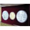 Image 3 : 1983/4 Olympic 3 Coin Set (UNC) 84-W $10 Gold Coin