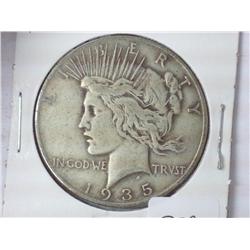 1935-S Peace Silver Dollar