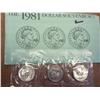 1981-P/D/S SBA Dollar Souvenir Set (UNC)