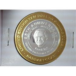 Barbary Coast $10 Gaming Token Silver (UNC)