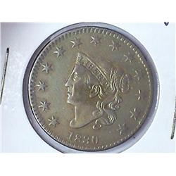 1830 US Large Cent (VF)