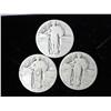 Image 1 : 3 Assorted Standing Liberty Quarters