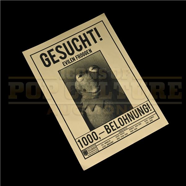 Muppets Most Wanted - Kermit the Frog German Wanted Poster - 56-11