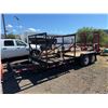 Image 1 : Heavy Equipment Trailer 12k Capacity, 18' - Has Storage For Attachments