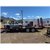 Image 2 : Heavy Equipment Trailer 12k Capacity, 18' - Has Storage For Attachments