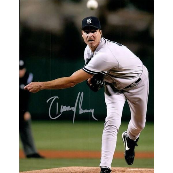NY Yankees Randy Johnson facsimile signed photo