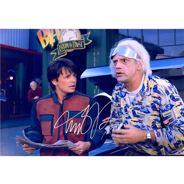 Back to the Future Michael J. Fox facsimile signed movie photo