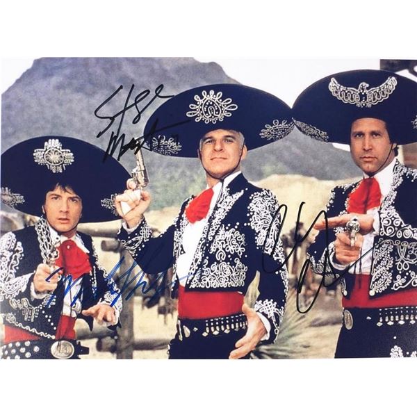 Three Amigos cast facsimile signed movie photo