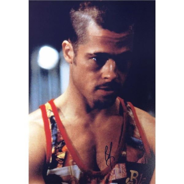 Fight Club Brad Pitt facsimile signed movie photo