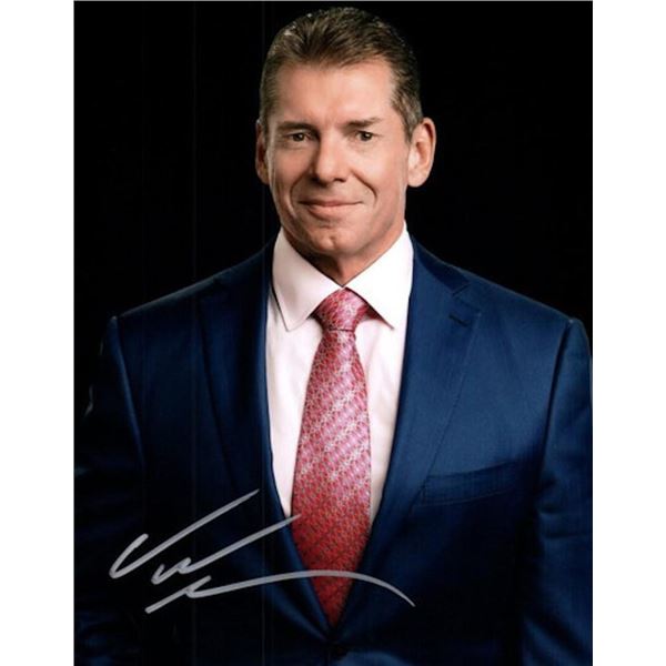 WWE CEO Vince McMahon facsimile signed photo