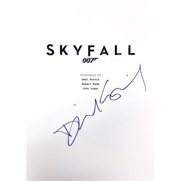 Skyfall Daniel Craig facsimile signed script cover