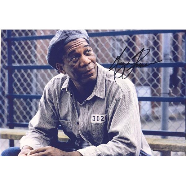 The Shawshank Redemption Morgan Freeman facsimile signed movie photo