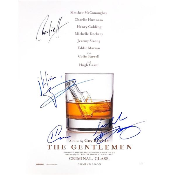 The Gentlemen cast signed movie photo