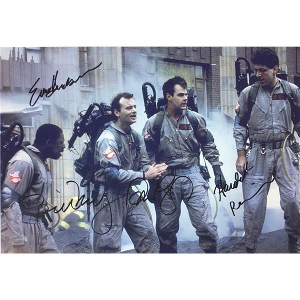 Ghostbusters cast facsimile signed movie photo