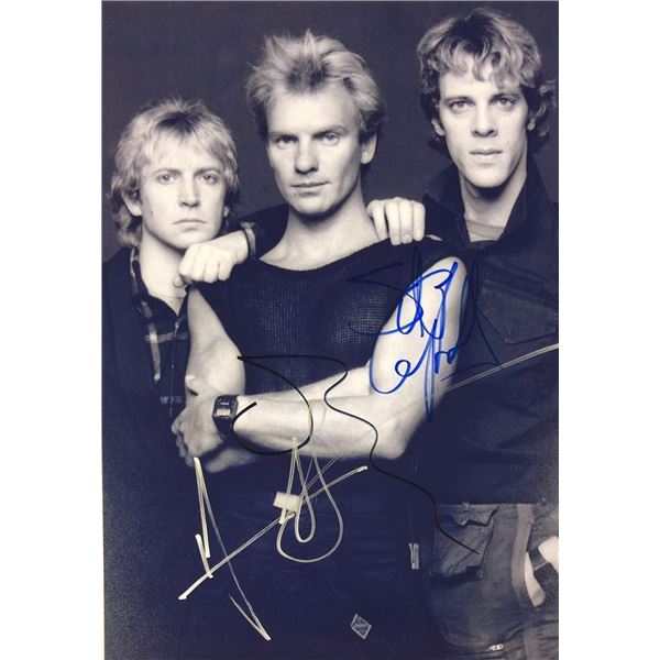 The Police facsimile signed photo