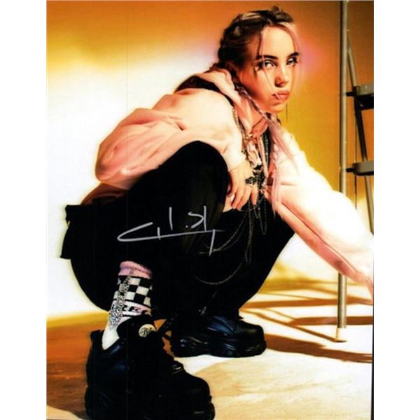 Billie Eilish facsimile signed photo