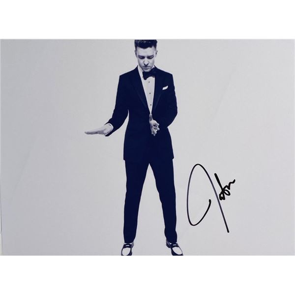 Justin Timberlake facsimile signed photo