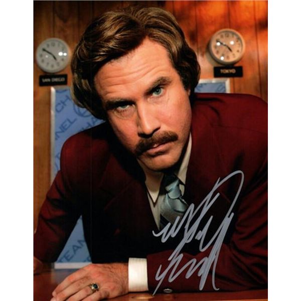 Anchorman Will Ferrell  facsimile signed photo