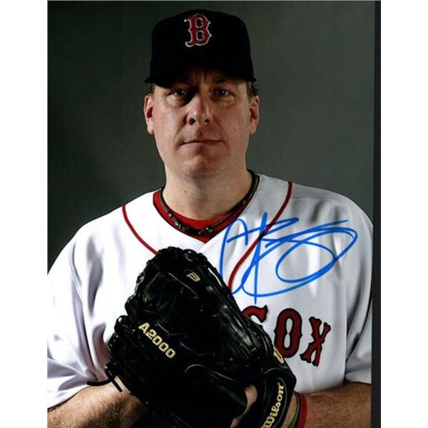Boston Red Sox Curt Schilling facsimile signed photo