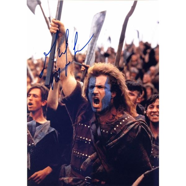 Braveheart Mel Gibson facsimile signed movie photo
