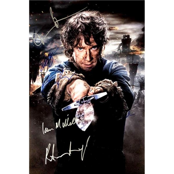 The Hobbit cast facsimile signed movie photo