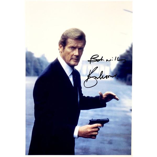 James Bond Roger Moore facsimile signed movie photo