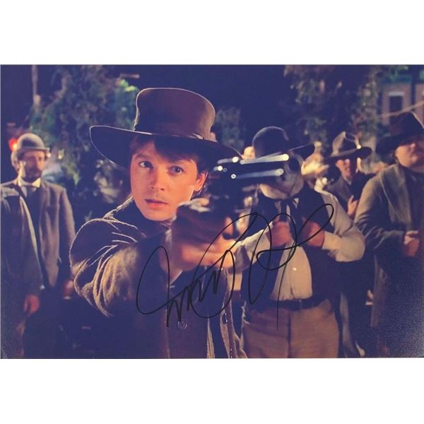 Back to the Future Michael J. Fox facsimile Signed Movie Photo