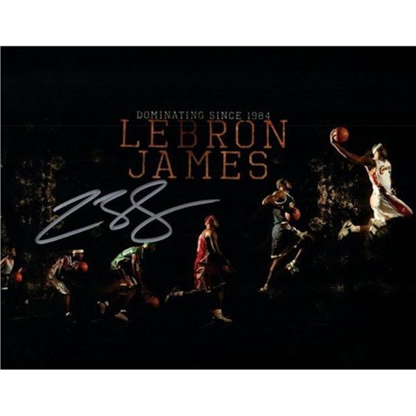 LeBron James facsimile signed photo