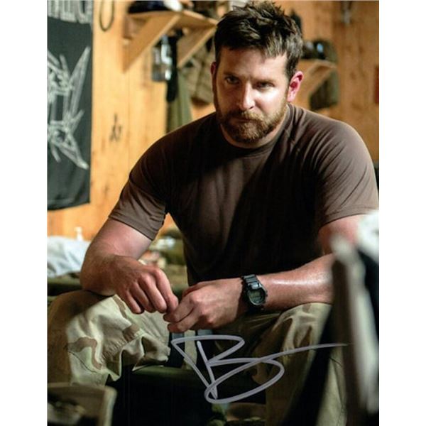 American Sniper Bradley Cooper facsimile signed photo