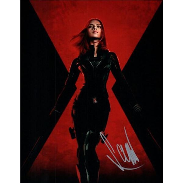 Marvel Black Widow Scarlett Johansson facsimile signed photo